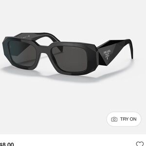 Prada PR 17WS FRAME Black LENSES Grey
